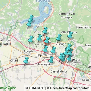 Mappa Via Giacomo Matteotti, 25050 Paderno Franciacorta BS, Italia (7.05389)