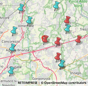 Mappa Via 8 Marzo, 20873 Cavenago di Brianza MB, Italia (4.925)