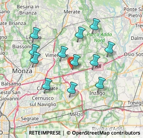 Mappa Via 8 Marzo, 20873 Cavenago di Brianza MB, Italia (6.66167)