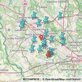 Mappa Via Marche, 20025 Legnano MI, Italia (6.66278)