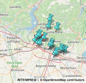 Mappa Via Giuseppe Mazzini, 25064 Gussago BS, Italia (9.25529)