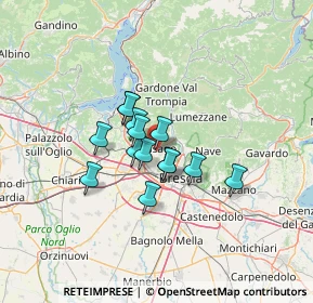 Mappa Via Giuseppe Mazzini, 25064 Gussago BS, Italia (8.50143)