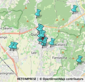 Mappa Via Giuseppe Mazzini, 25064 Gussago BS, Italia (1.55077)