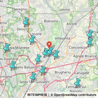 Mappa Via Zucchi Bartolomeo, 20052 Monza MB, Italia (5.13538)