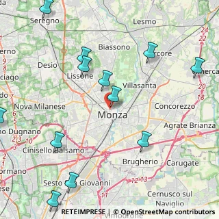 Mappa Via Zucchi Bartolomeo, 20052 Monza MB, Italia (5.39083)