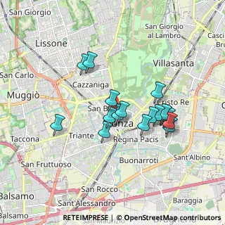 Mappa Via Zucchi Bartolomeo, 20052 Monza MB, Italia (1.50647)
