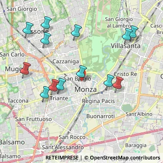 Mappa Via Zucchi Bartolomeo, 20052 Monza MB, Italia (2.31154)