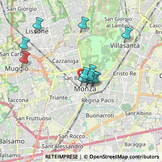 Mappa Via Zucchi Bartolomeo, 20052 Monza MB, Italia (1.55833)