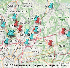 Mappa Prov, 20863 Concorezzo MB, Italia (8.94722)