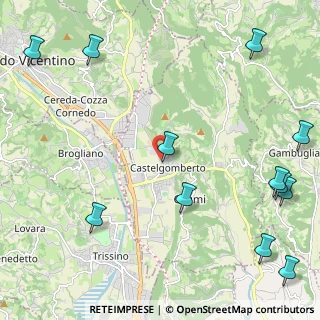 Mappa Via Villa, 36070 Castelgomberto VI, Italia (3.14083)