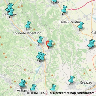 Mappa Via Villa, 36070 Castelgomberto VI, Italia (6.459)