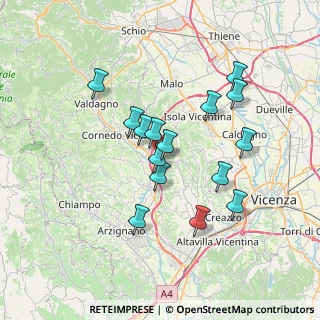 Mappa Via Villa, 36070 Castelgomberto VI, Italia (6.20133)