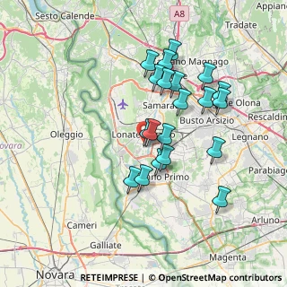 Mappa Via Padova, 21015 Lonate Pozzolo VA, Italia (6.464)