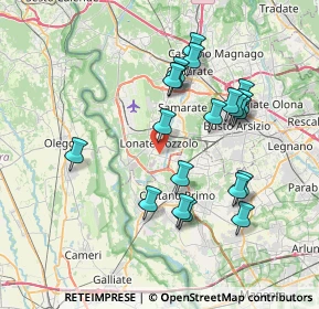 Mappa Via Padova, 21015 Lonate Pozzolo VA, Italia (7.121)