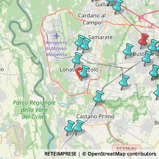 Mappa Via Padova, 21015 Lonate Pozzolo VA, Italia (6.101)