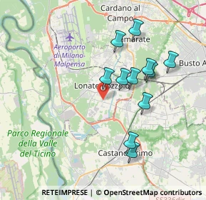 Mappa Via Padova, 21015 Lonate Pozzolo VA, Italia (3.42455)