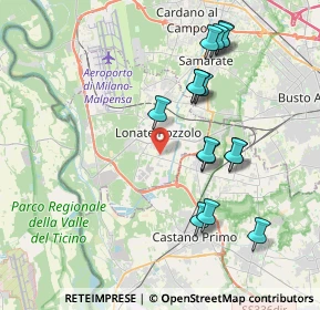 Mappa Via Padova, 21015 Lonate Pozzolo VA, Italia (3.84733)