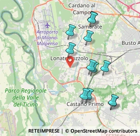 Mappa Via Padova, 21015 Lonate Pozzolo VA, Italia (3.92)