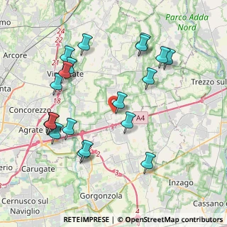 Mappa Via Sant'Antonio, 20873 Cavenago di Brianza MB, Italia (4.343)