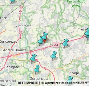 Mappa Via Sant'Antonio, 20873 Cavenago di Brianza MB, Italia (5.57083)
