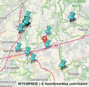 Mappa Via Sant'Antonio, 20873 Cavenago di Brianza MB, Italia (4.5015)