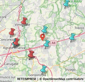 Mappa Via Sant'Antonio, 20873 Cavenago di Brianza MB, Italia (4.64083)