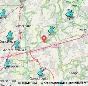 Mappa Via Sant'Antonio, 20873 Cavenago di Brianza MB, Italia (6.83769)