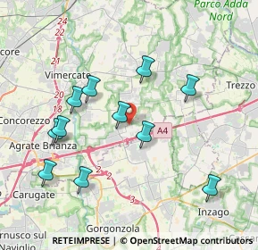 Mappa Via Sant'Antonio, 20873 Cavenago di Brianza MB, Italia (3.86)