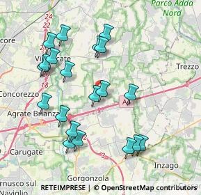 Mappa Via Sant'Antonio, 20873 Cavenago di Brianza MB, Italia (3.968)