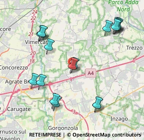 Mappa Via Sant'Antonio, 20873 Cavenago di Brianza MB, Italia (4.53611)