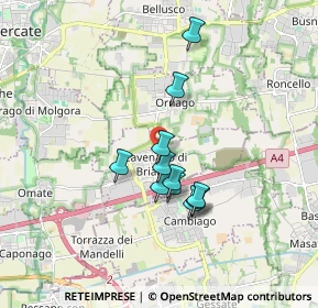 Mappa Via Sant'Antonio, 20873 Cavenago di Brianza MB, Italia (1.35455)