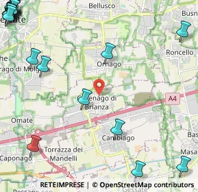Mappa Via Sant'Antonio, 20873 Cavenago di Brianza MB, Italia (3.7715)