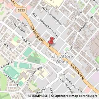 Mappa SS33 del Sempione, 82, 20015 San Vittore Olona, Milano (Lombardia)