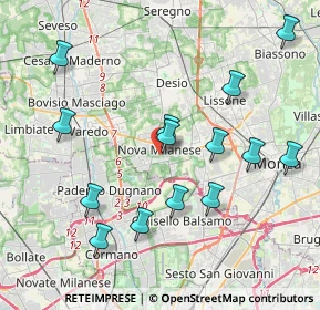 Mappa Via Eugenio Villoresi, 20834 Nova Milanese MB, Italia (4.17357)