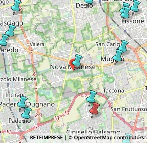 Mappa Via Eugenio Villoresi, 20834 Nova Milanese MB, Italia (3.25267)