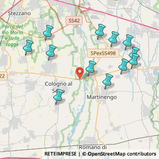 Mappa Via del Cassinello, 24055 Cologno al serio BG, Italia (4.57167)