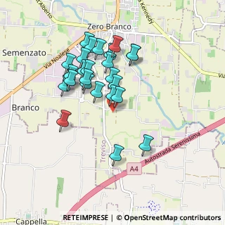Mappa Via Maonetti, 31059 Zero Branco TV, Italia (0.81154)