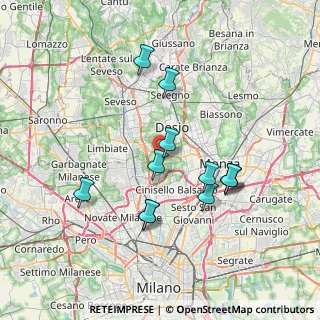Mappa Via Vittorio Alfieri, 20054 Nova Milanese MB, Italia (6.76833)