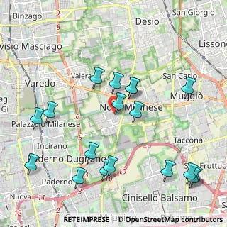 Mappa Via Vittorio Alfieri, 20054 Nova Milanese MB, Italia (2.35833)
