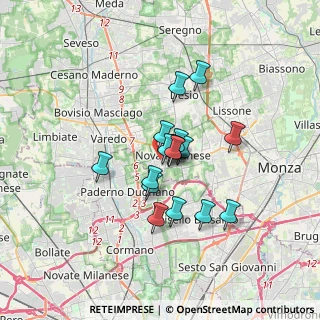 Mappa Via Vittorio Alfieri, 20054 Nova Milanese MB, Italia (2.36882)