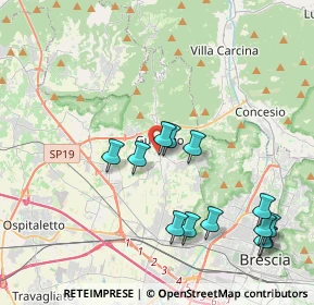 Mappa Via Santolino, 25064 Gussago BS, Italia (4.25692)