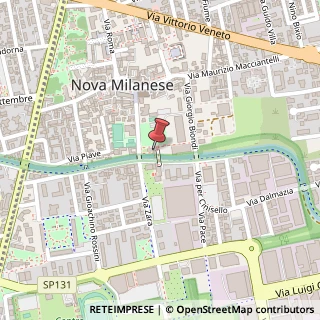 Mappa Via Giovanni Giussani, 9, 20834 Nova Milanese, Monza e Brianza (Lombardia)