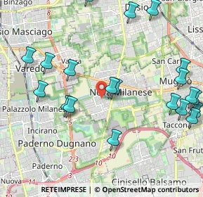 Mappa Via Raffaello Sanzio, 20834 Nova Milanese MB, Italia (2.541)