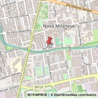 Mappa Via Giovanni Vismara, 28, 20834 Nova Milanese, Monza e Brianza (Lombardia)