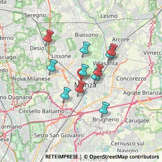 Mappa Via Carlo Prina, 20900 Monza MB, Italia (2.78)