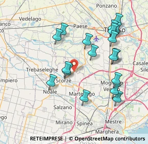 Mappa Via Branco, 30037 Scorzè VE, Italia (7.84222)
