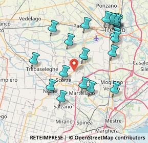 Mappa Via Branco, 30037 Scorzè VE, Italia (8.5065)