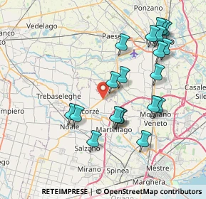 Mappa Via Branco, 30037 Scorzè VE, Italia (7.8835)