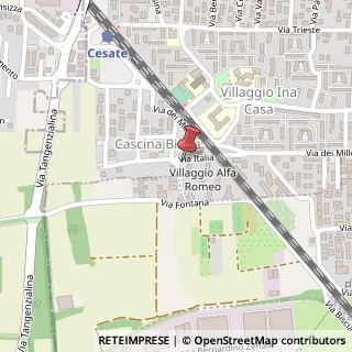 Mappa Via Italia, 11, 20020 Cesate, Milano (Lombardia)