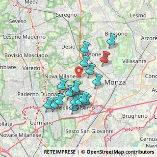 Mappa Via Filippo Turati, 20835 Muggiò MB, Italia (3.04222)